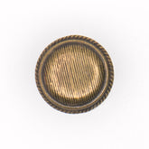 Metalen Textuur Knoop - 15 mm Brons met Schacht Knopen KNP00206